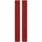 Ekena Millwork Americraft 2-Board Exterior Wood Joined Board-n-Batten Shutters w/ End Batten, ARW103BB207X77BRH, PR ARW103BB207X77BRH - alternate 1